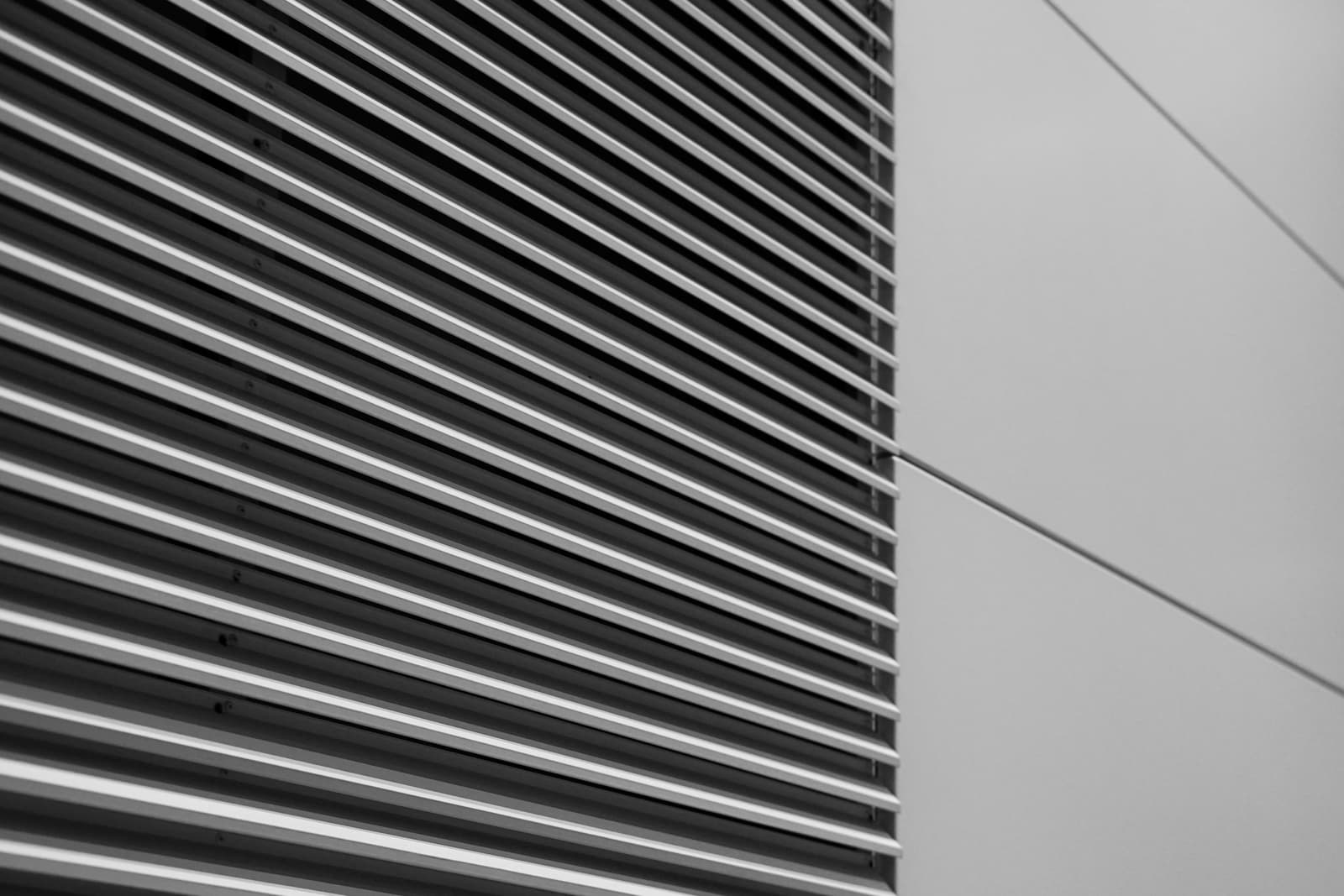 Close-up of HVAC ventilation system louvers